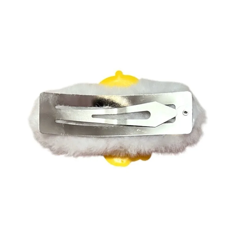 🤯5/$25🤯 Pompompurin White Plush Hair Clip